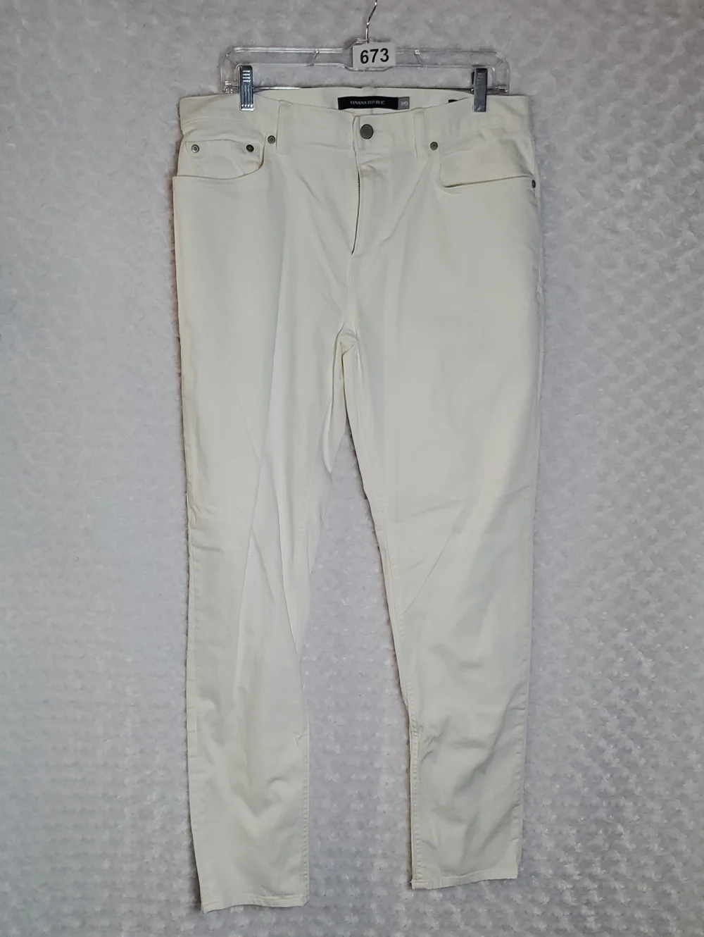 Banana Republic Men's Slim Skinny Jeans in Cream 33w 32L